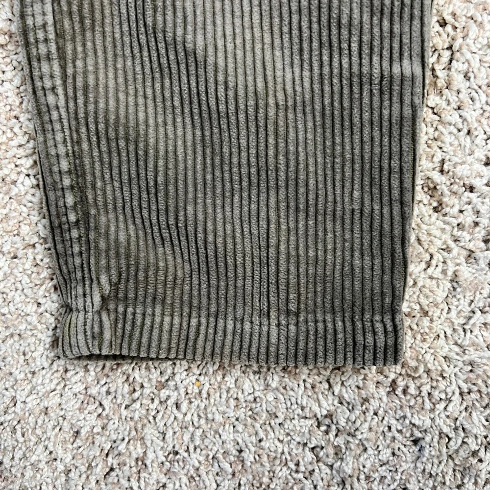 Petit Bateau Cargo Pants Kids 5 Olive Green Utility Corduroy Gorpcore Rugged